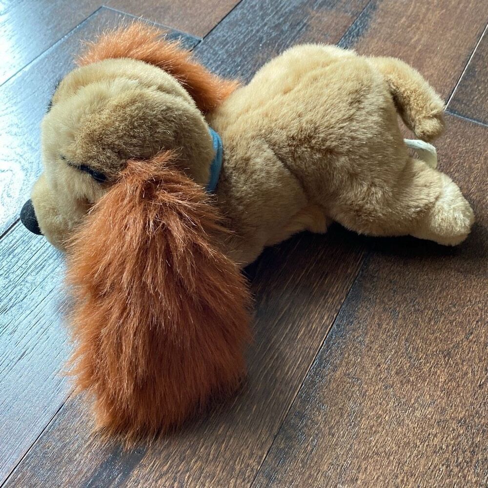 Disney‎ Store Lady and the tramp plush stuffed animal laying dog 12 inches - Picture 4 of 8